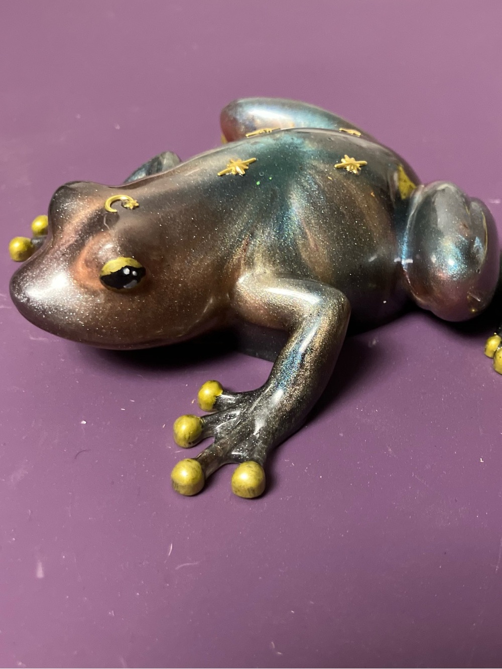 Spirit frog handmade/handpainted